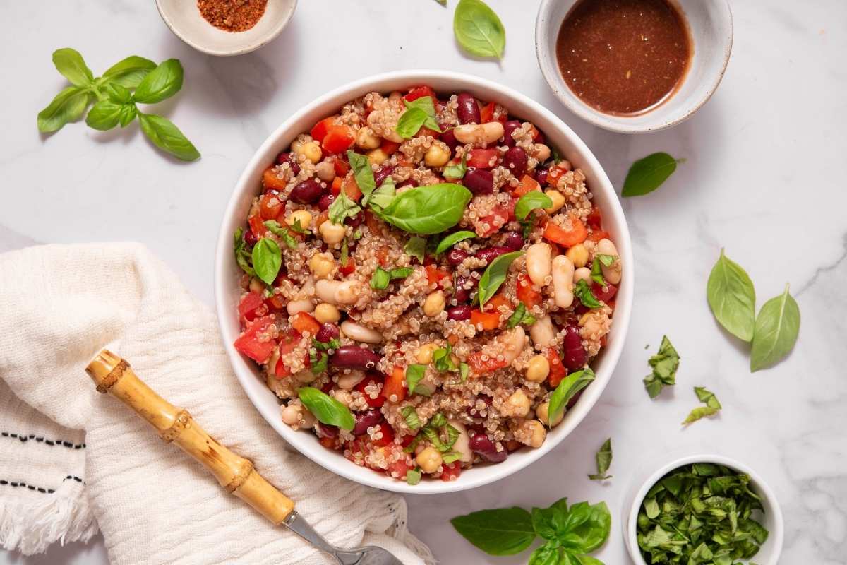Quinoa Three Bean Salad