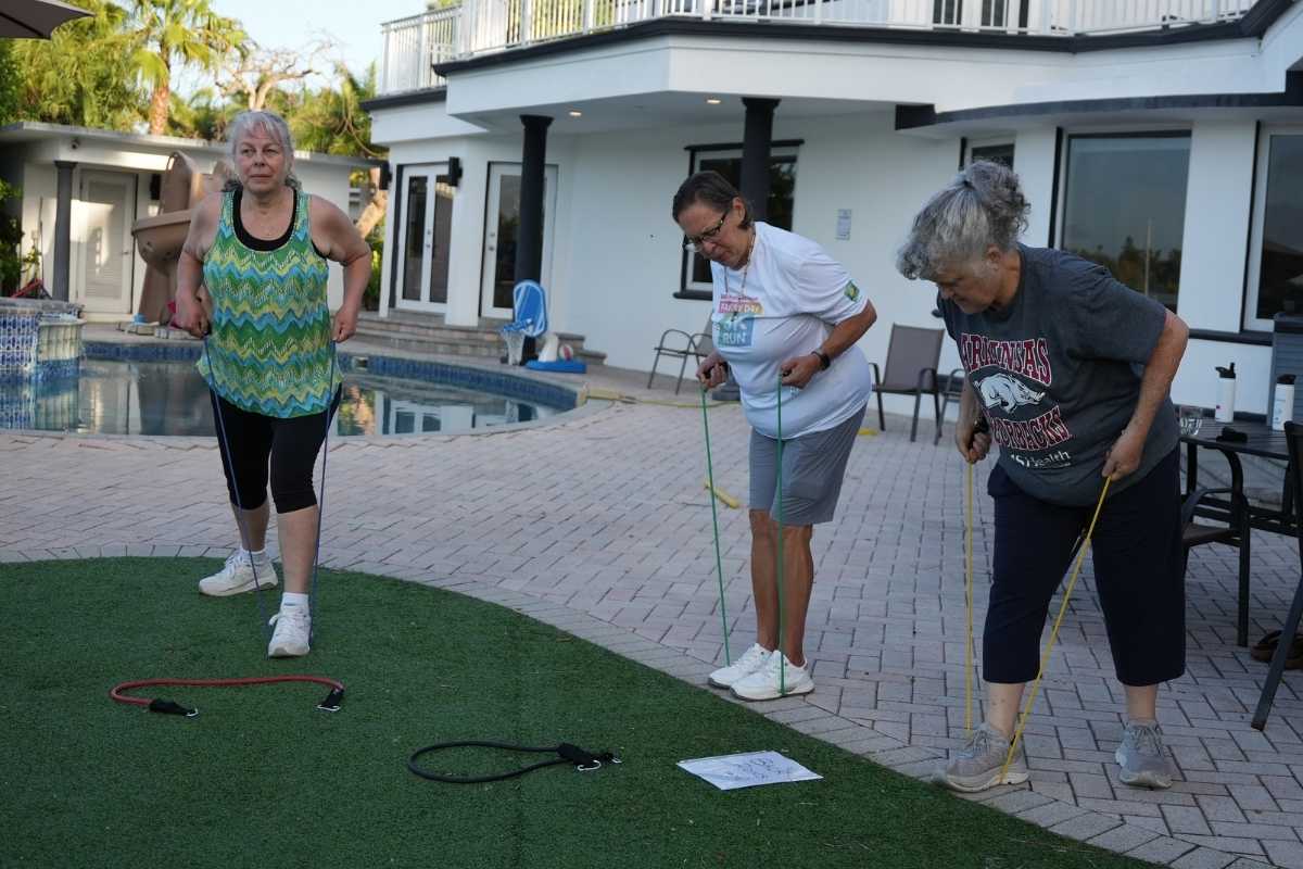 Rosa Working Out at the Retreat
