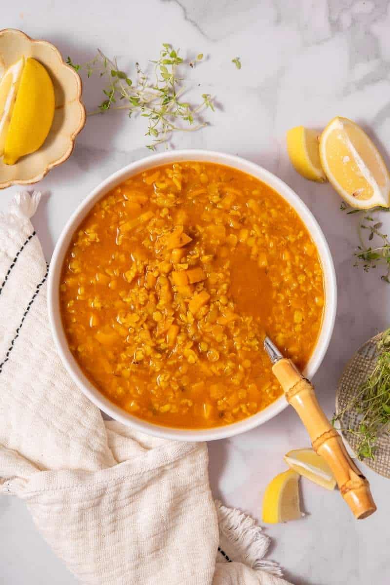 Spiced Carrot Red Lentil Stew Featured