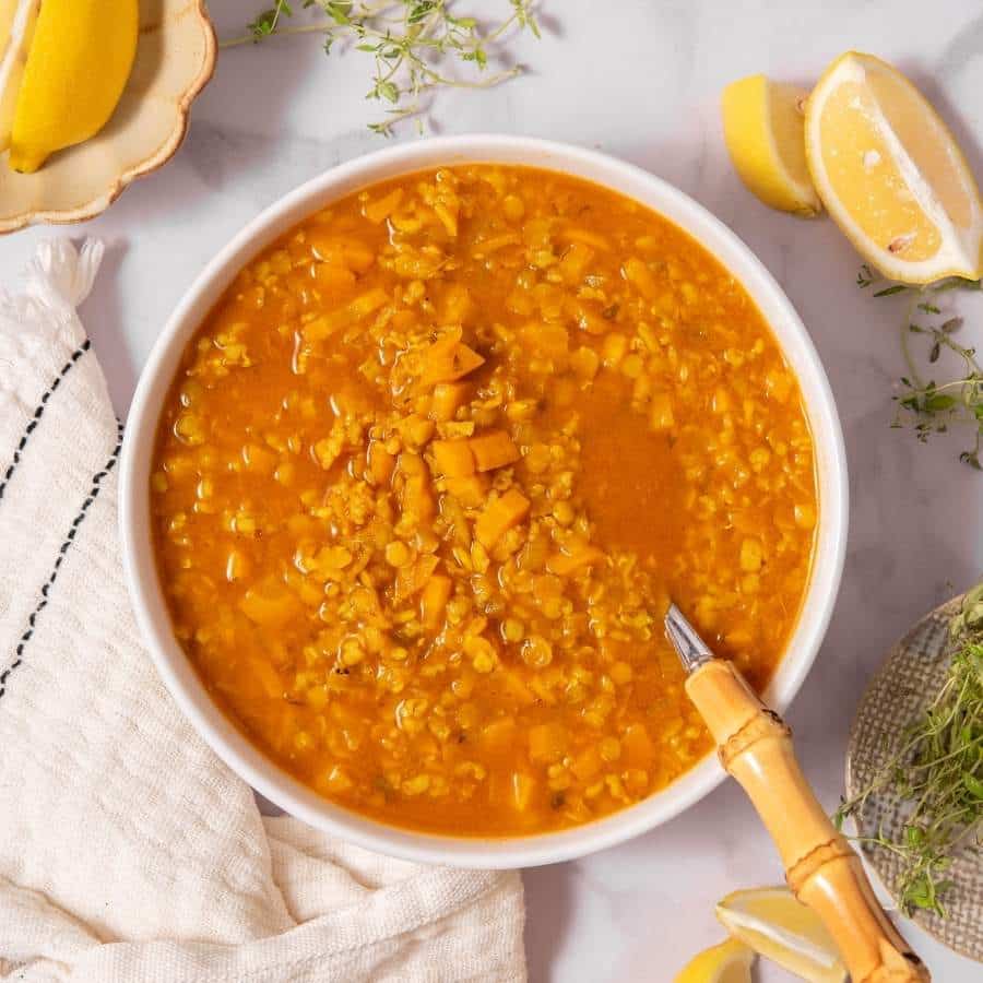 Spiced Carrot Red Lentil Stew