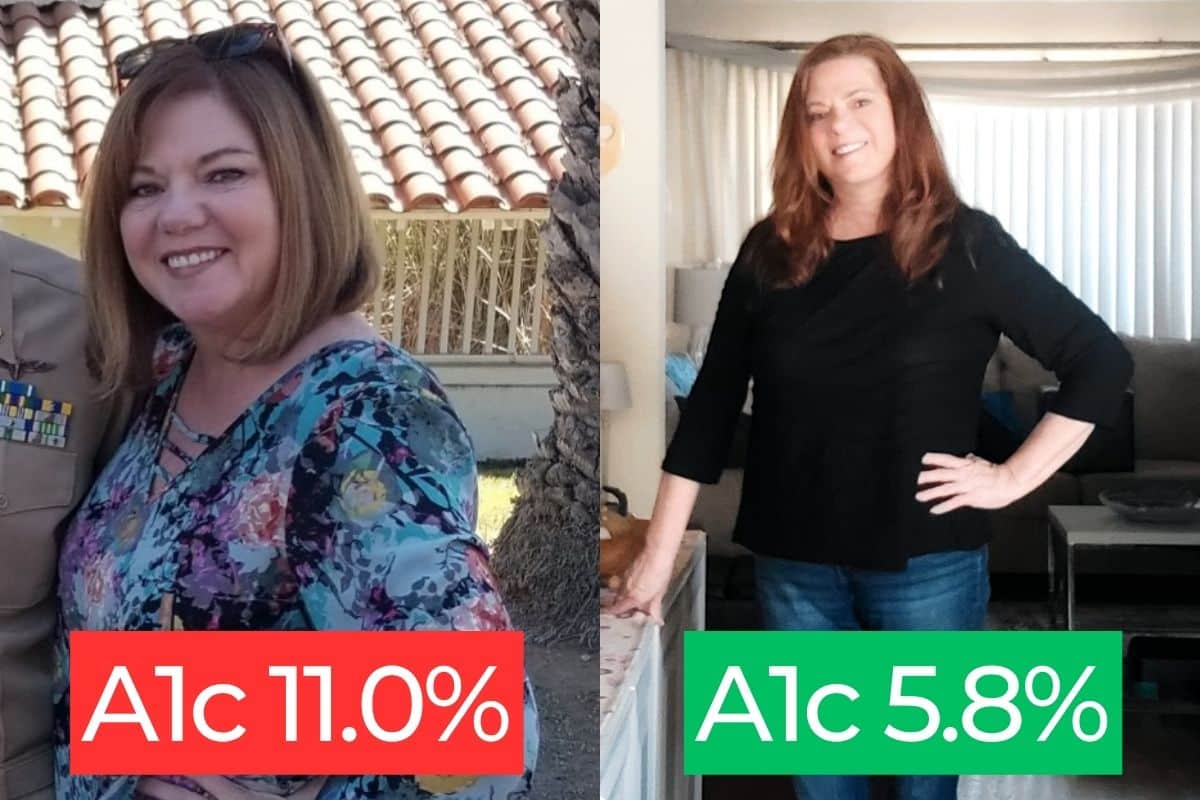Donna Before and After A1c