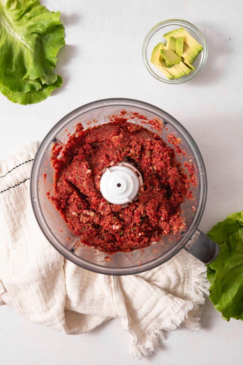 Lettuce Wrap Lentil Beet Burgers Mix
