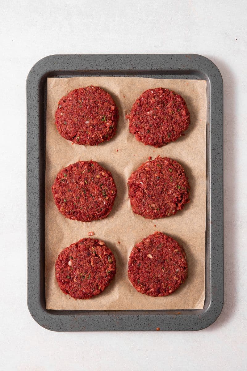 Lettuce Wrap Lentil Beet Burgers Patties