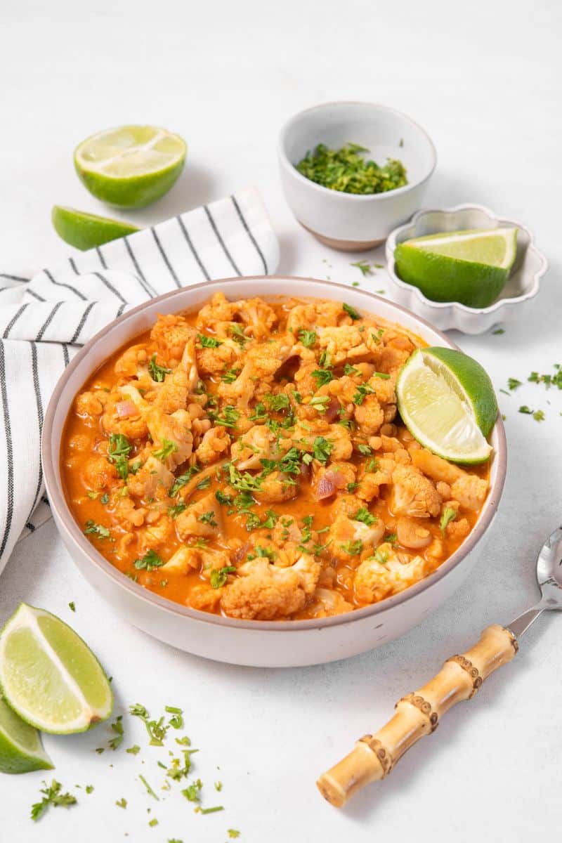 Cauliflower Red Curry Featured