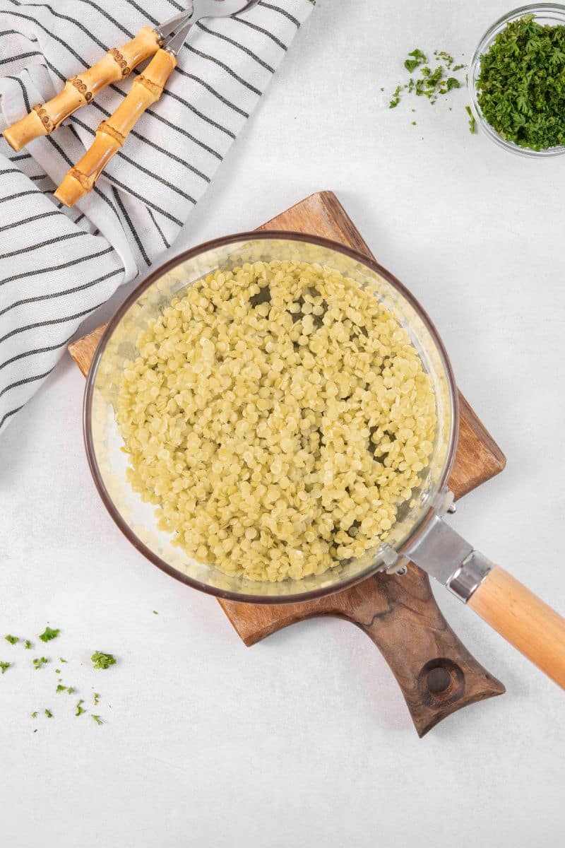 Cauliflower Red Curry Mung Beans