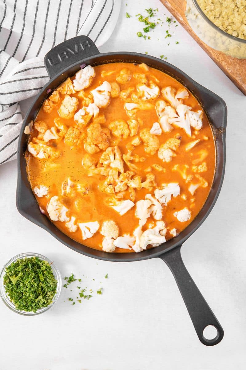 Cauliflower Red Curry Sauce
