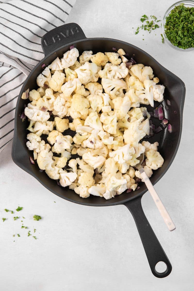 Cauliflower Red Curry Saute