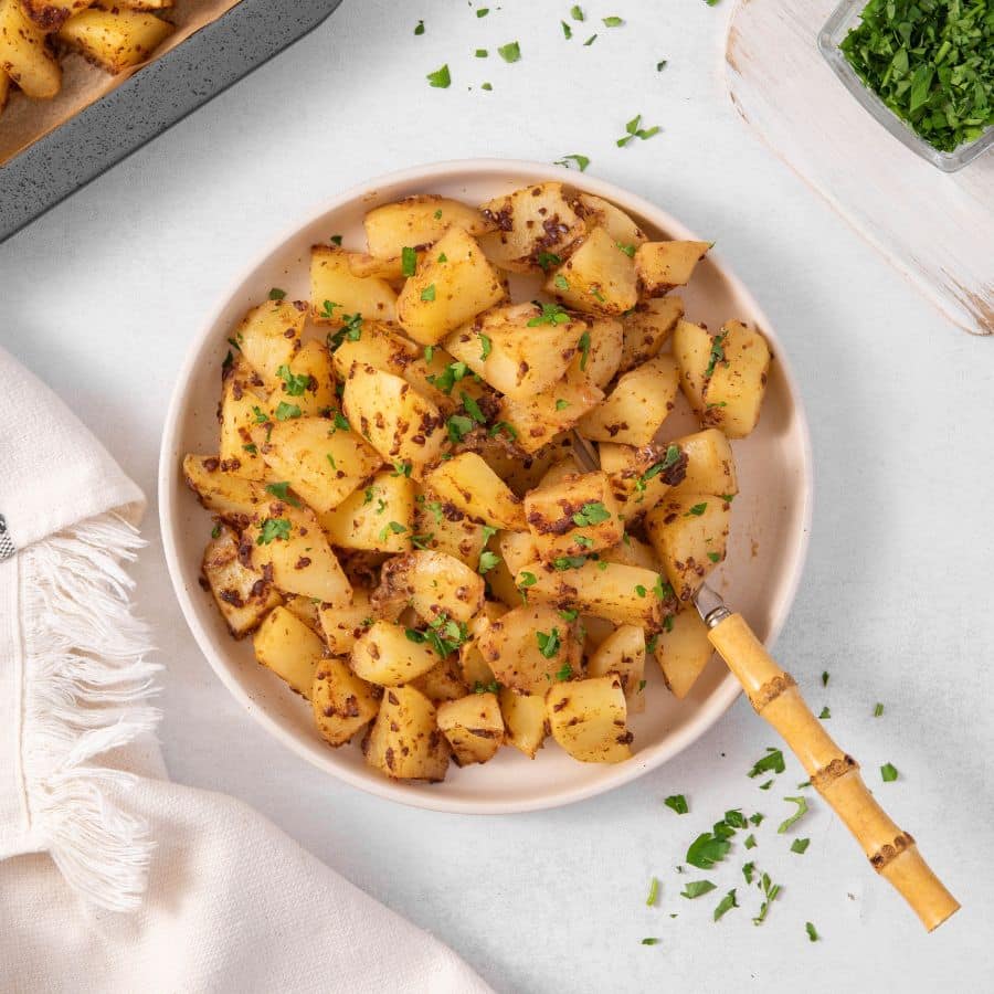 how-molly-lowered-her-a1c-from-6-9-to-5-8-and-lost-50-pounds Crispy Oil-Free Roasted Paprika Potatoes