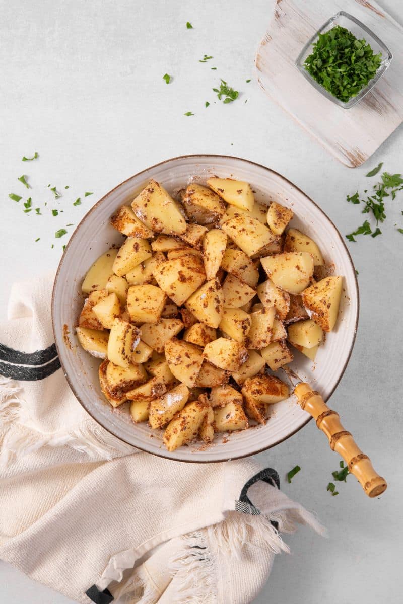 Roasted Paprika Potatoes Plate